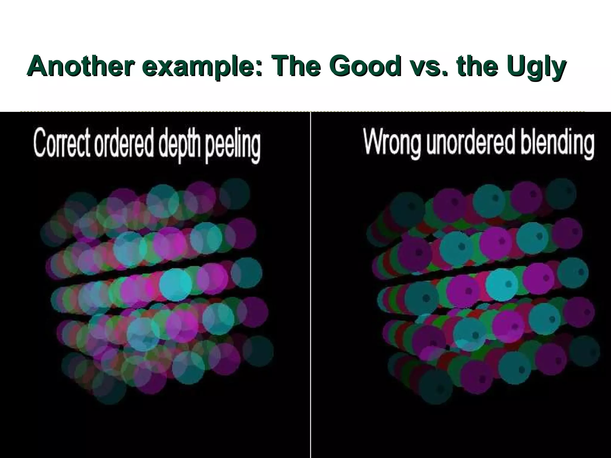 Another example: The Good vs. the Ugly 