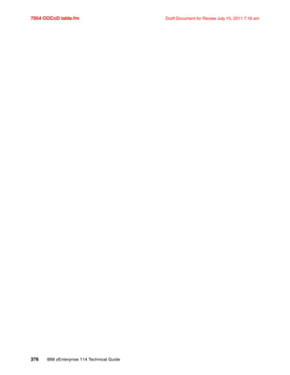 7954 OOCoD table.fm Draft Document for Review July 15, 2011 7:16 am
376 IBM zEnterprise 114 Technical Guide
 