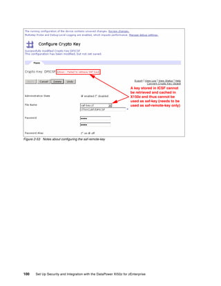 A key stored in ICSF cannot
                                                                      be retrieved and cached in
                                                                      X150z and thus cannot be
                                                                      used as saf-key (needs to be
                                                                      used as saf-remote-key only)




Figure 2-53 Notes about configuring the saf-remote-key




100     Set Up Security and Integration with the DataPower XI50z for zEnterprise
 