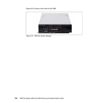 Figure 6-37 shows a front view of the FSM.

Figure 6-37 IBM Flex System Manager

194

IBM Flex System p260 and p460 Planning and Implementation Guide

 