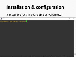 Installation & configuration
» Installer Grunt-cli pour appliquer Openflow :
44
 