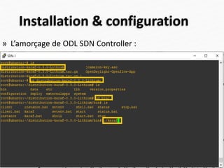 Installation & configuration
» L’amorçage de ODL SDN Controller :
45
 
