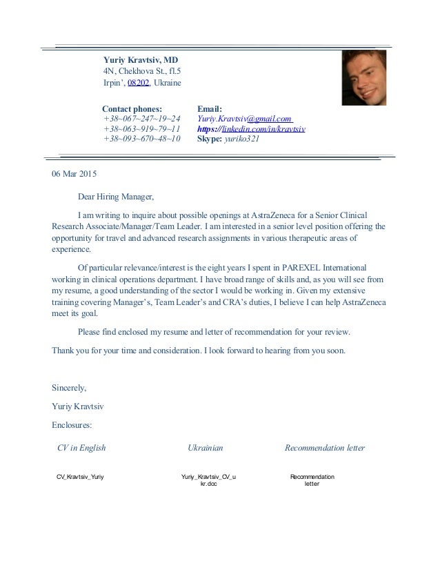cra cover letter tirevi fontanacountryinn com clinical research associate cover letters