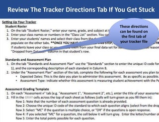 © Relay Graduate School of Education. All rights reserved. 13
Review The Tracker Directions Tab If You Get Stuck
These directions
can be found on
the first tab of
your tracker file
 