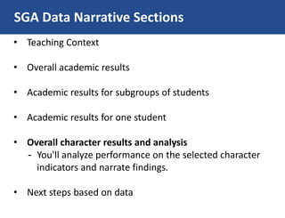 Data Narrative Sections | PPTX