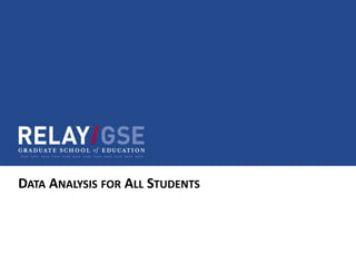 DATA ANALYSIS FOR ALL STUDENTS
 
