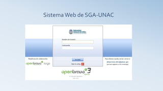 SistemaWeb de SGA-UNAC
 