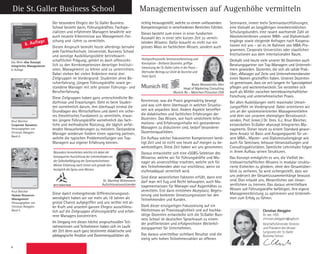 4
Managementwissen auf Augenhöhe vermittelnDie St. Galler Business School
Das Werk «Das Konzept
Integriertes Management» ­
8. Auflage
Knut Bleicher
Human Resources
Management
Herausgegeben von
Christian Abegglen
Band 5
Swiridoff
Knut Bleicher
Meilensteine der Entwicklung eines Integrierten Managements
Herausgegeben von Christian Abegglen
5
St. Galler Business Books  Tools tfahcsnessiW
Human Resources Management
Swiridoff
Knut Bleicher
Meilensteine der Entwicklung eines Integrierten Managements
Herausgegeben von Christian Abegglen
6
St. Galler Business Books  Tools tfahcsnessiW
Corporate Dynamics
8. Auflage
Knut Bleicher
Corporate Dynamics
Herausgegeben von
Christian Abegglen
Band 6
Seminaren, immer mehr Seminardurchführungen,
eine Vielzahl an langjährigen innerbetrieblichen
Schulungskunden, eine rasant wachsende Zahl an
AbsolventenInnen unserer MBA- und Diplomstudi-
engänge sowie steigende Anfragen nach Koopera-
tionen mit uns – sei es im Rahmen von MBA-Pro-
grammen, Corporate Universities oder staatlichen
Institutionen aus dem internationalen Raum.
Deshalb sind heute viele unserer 90 Dozenten auch
Beratungspartner von Top-Managern und Unterneh-
mern geworden. Dozenten, die sich als solide Prak-
tiker, «Manager auf Zeit» und Unternehmensberater
einen Namen geschaffen haben. Unseren Dozenten
ist gemeinsam, dass sie seit langem ihr Spezialgebiet
pflegen und weiterentwickeln. Sie verstehen sich
auch als Mittler zwischen betriebswirtschaftlicher
Forschung und unternehmerischer Praxis.
Bei allen Ausbildungen steht maximaler Umset-
zungseffekt im Vordergrund: Dabei orientieren wir
uns an der systemorientierten Managementlehre
und dem von unserem ehemaligen Beiratsvorsit-
zenden, Prof. (emer.) Dr. Dres. h.c. Knut Bleicher,
entwickelten St.Galler «Konzept Integriertes Ma-
nagment». Dieser heute zu einem Standard gewor-
dene Ansatz ist Basis und Ausgangspunkt für un-
sere MBA-, Master- und Diplomstudiengänge wie
auch für Seminare, Inhouse-Veranstaltungen und
Consultingaktivitäten. Sämtliche Lehrinhalte folgen
in ihrem Aufbau seinen Strukturen.
Das Konzept ermöglicht es uns, die Vielfalt be-
triebswirtschaftlichen Wissens in modular struktu-
rierte Einheiten zu gliedern, ohne den Gesamtüber-
blick zu verlieren. So wird sichergestellt, dass wir
uns jederzeit der Gesamtzusammenhänge bewusst
sind. Dies erlaubt uns, Wesentliches von Unwe-
sentlichem zu trennen. Das daraus vermittelbare
Wissen soll Führungskräfte befähigen, ihre eigene
Managementleistung zu optimieren und Unterneh-
men zum Erfolg zu führen.
Der besondere Ehrgeiz der St. Galler Business
School besteht darin, Führungskräften, Fachspe-
zialisten und erfahrenen Managern bewährte wie
auch neueste Erkenntnisse aus Management-For-
schung und -Lehre zu vermitteln.
Diesen Anspruch bemüht heute allerdings beinahe
jede Fachhochschule, Universität, Business School
und sonstige Ausbildungsstätte betriebswirt-
schaftlicher Prägung; gehört es doch offensicht-
lich zu den Kernkompetenzen derartiger Instituti-
onen, Management zu lehren und zu unterrichten.
Dabei stehen bei vielen Anbietern meist drei
Zielgruppen im Vordergrund: Studenten ohne Be-
rufserfahrung, jüngere Führungskräfte sowie ge-
standene Manager mit sehr grosser Führungs- und
Berufserfahrung.
Diese Zielgruppen haben ganz unterschiedliche Be-
dürfnisse und Erwartungen. Geht es beim Studen-
ten vornehmlich darum, ihm überhaupt einmal die
Grundlagen des Wirtschaftens und damit ein siche-
res theoretisches Fundament zu vermitteln, erwar-
ten jüngere Führungskräfte vornehmlich das fach-
liche und methodische Rüstzeug, die täglich anfal-
lenden Herausforderungen zu meistern. Gestandene
Manager wiederum fordern einen ‹sparring partner›,
welche die typischen Problemstellungen von Top-
Managern aus eigener Erfahrung kennen.
Diese damit einhergehende Differenzierungsnot-
wendigkeit haben wir vor mehr als 18 Jahren als
grosse Chance aufgegriffen und uns seither mit al-
ler Kraft und unserem ganzen Ehrgeiz ausschliess-
lich auf die Zielgruppen «Führungskräfte und erfah-
rene Manager» konzentriert.
Im Umgang mit diesen höchst anspruchsvollen Teil-
nehmerinnen und Teilnehmern haben sich im Laufe
der Zeit denn auch ganz bestimmte didaktische und
pädagogische Ansätze und Dozentenqualitäten als
richtig herausgestellt, welche zu einem umfassenden
Kompetenzgerüst in verschiedenen Bereichen führten.
Dieses besteht zum einen in einer fundierten
Auswahl des in einer sehr kurzen Zeit zu vermit-
telnden Wissens: Dafür braucht es nicht nur ein
grosses Mass an fachlichem Wissen, sondern auch
Kenntnisse, was die Praxis gegenwärtig bewegt
und was sich denn überhaupt in welchen Situatio-
nen wie anpacken lässt. Andere Aspekte betreffen
die didaktischen und fachlichen Erfahrungen der
Dozenten: Das Wissen, wie hoch verdichtete Infor-
mations- und Erfahrungsinhalte mit gestandenen
Managern zu diskutieren sind, bedarf besonderer
Dozentenqualitäten.
Ein Aufbau solcher fokussierter Kompetenzen benö-
tigt Zeit und ist nicht von heute auf morgen zu be-
werkstelligen. Diese Zeit haben wir uns genommen.
Daraus entwickelte sich eine «SGBS-Selektion des
Wissens», welche wir für Führungskräfte und Ma-
nager als unverzichtbar erachten, welche sich für
den Teilnehmenden aber nur erschliesst, wenn sie
stufenadäquat vermittelt wird.
Sind diese wesentlichen Faktoren erfüllt, dann erst
darf man mit Fug und Recht behaupten, auch Ma-
nagementwissen für Manager «auf Augenhöhe» zu
vermitteln. Erst dann entstehen Akzeptanz, Begeis-
terung und konkreter Umsetzungsnutzen bei den
Teilnehmenden und Kunden.
Dank dieser einzigartigen Fokussierung auf ein
Höchstmass an Praxistauglichkeit und auf hochka-
rätige Dozenten entwickelte sich die St.Galler Busi-
ness School im deutschen Sprachraum zu einem
der profiliertesten und erfolgreichsten Weiterbil-
dungspartner für Unternehmen.
Das daraus unmittelbar sichtbare Resultat sind die
stetig sehr hohen Teilnehmerzahlen an offenen
Hochprofessionelle Seminarvorbereitung und
Konzeption – Brillante Dozenten, griffige
Umsetzung der St. Galler Lehre in die Praxis –
Wertvoller Beitrag zur Unité de Doctrine und
Team Spirit.
Beate Monastiridis-Dörr
Head of Marketing Consulting
Munich Re – München Princeton USA
Besonders hervorheben möchte ich dabei die
konsequente Ausrichtung der Lehrmethoden an
der Selbstbefähigung der Seminarteilnehmer.
Meiner Erfahrung nach trennt sich gerade dies-
bezüglich die Spreu vom Weizen.
Dr. Manfred Wittenstein
Aufsichtsratsvorsitzender
Christian Abegglen
Dr. oec. HSG
Christian Abegglen
Dr. oec. HSG
christian.abegglen@sgbs.ch
Geschäftsführender Direktor
und Präsident des Verwal-
tungsrates der St.Galler
Business School
Christian Mu
lic.oec. HSG
Christian Abegglen
Dr. oec. HSG
christian.abegglen@sgbs.ch
Geschäftsführender Direktor
und Präsident des Verwal-
tungsrates der St.Galler
Business School
Christian Abe
Dr. oec. HSG
christian.abeggl
Geschäftsführe
und Präsident d
tungsrates der S
Business Schoo
 