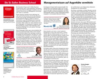 4 St. Gallen Business School
Managementwissen auf Augenhöhe vermittelnDie St. Gallen Business School
Knut Bleicher,
Christian Abegglen
«Das Konzept
Integriertes Management» ­
9. Auflage
Christian Abegglen
Unternehmen neu erfinden
Das Denk- und Arbeitsbuch
gegen organisierten Stillstand
MANAGEMENT
Bleicher,Abegglen
DASKONZEPT
INTEGRIERTESMANAGEMENT
DAS KONZEPT
INTEGRIERTES
MANAGEMENT
Knut Bleicher
mit Christian Abegglen
Visionen – Missionen –
Programme
St. Galler
Management-
Konzept
9., aktualisierte und erweiterte
Auflage des Standardwerks
Christian Abegglen
UNTERNEHMEN
NEU ERFINDEN
Das Denk- und Arbeitsbuch gegen
organisierten Stillstand
Das St. Galler Konzept praktisch umgesetzt
WG178429,—Euro
ISBN 978-3-96251-005-3
www.fazbuch.de
UnternehmenneuerfindenChristianAbegglen
Weiter so wie bisher?
Oder gar »Maschine HALT!«
Reinvent or optimize?
Wenn Reinvent: langsam oder volle Kraft voraus?
Drei Entscheidungen bieten sich an:
• Business as usual:
Weiter wie bisher mit eventuell minimalen Kurskorrekturen.
• Optimize:
Ausloten von Optimierungsmöglichkeiten, Anpassungen der
bestehenden rollierenden Masterpläne.
• Reinvent (Change):
Arbeiten an einer umfassenden Neuausrichtung des Unter-
nehmens – Unternehmen neu erfinden.
ny?
ner komplexen
sich den neuen
der
hier erstmals
es, im Arbeitsraum
Welt zu finden, um
ller
ativer,
teten Portal.
Swiridoff
Knut Bleicher
Meilensteine der Entwicklung eines Integrierten Managements
Herausgegeben von Christian Abegglen
6
St. Galler Business Books  Tools tfahcsnessiW
Corporate Dynamics
9. Auflage
Knut Bleicher
Corporate Dynamics
Herausgegeben von
Christian Abegglen
Band 6
der profiliertesten und erfolgreichsten Weiterbil-
dungspartner für Unternehmen.
Das daraus unmittelbar sichtbare Resultat sind die
stetig sehr hohen Teilnehmerzahlen an offenen Se-
minaren, immer mehr Seminardurchführungen neu
auch in Deutschland direkt, eine Vielzahl an lang-
jährigen innerbetrieblichen Schulungskunden, eine
rasant wachsende Zahl an AbsolventenInnen unse-
rer MBA- und Diplomstudiengänge sowie steigende
Anfragen nach Kooperationen mit uns.
Deshalb sind heute viele unserer 90 Dozenten auch
Beratungspartner von Top-Managern und Unterneh-
mern geworden. Dozenten, die sich als solide Prak-
tiker, «Manager auf Zeit» und Unternehmensberater
einen Namen geschaffen haben. Unseren Dozenten
ist gemeinsam, dass sie seit langem ihr Spezialgebiet
pflegen und weiterentwickeln. Sie verstehen sich
auch als Mittler zwischen betriebswirtschaftlicher
Forschung und unternehmerischer Praxis.
Bei allen Ausbildungen steht maximaler Umset-
zungseffekt im Vordergrund: Dabei orientieren wir
uns an der systemorientierten Managementlehre
und dem von unserem ehemaligen Beiratsvorsitzen-
den, Prof. Dr. Dres. h.c. Knut Bleicher, entwickelten
St.Galler «Konzept Integriertes Managment». Dieser
heute zu einem Standard gewordene Ansatz ist
Basis und Ausgangspunkt für unsere Schulungen.
Das Konzept ermöglicht es uns, die Vielfalt be-
triebswirtschaftlichen Wissens in modular struktu-
rierte Einheiten zu gliedern, ohne den Gesamtüber-
blick zu verlieren. So wird sichergestellt, dass wir
uns jederzeit der Gesamtzusammenhänge bewusst
sind. Dies erlaubt uns, Wesentliches von Unwe-
sentlichem zu trennen. Das daraus vermittelbare
Wissen soll Führungskräfte befähigen, ihre eigene
Managementleistung zu optimieren und Unterneh-
men zum Erfolg zu führen.
Der besondere Ehrgeiz der St. Gallen Business
School besteht darin, Führungskräften, Fachspezia-
listen und erfahrenen Managern bewährte wie auch
neueste Erkenntnisse aus Management-Forschung
und -Lehre zu vermitteln.
Diesen Anspruch bemüht heute allerdings bei-
nahe jede Fachhochschule, Universität, Business
School und sonstige Ausbildungsstätte betriebs-
wirtschaftlicher Prägung; gehört es doch of-
fensichtlich zu den Kernkompetenzen derartiger
Institutionen, Management zu lehren und zu un-
terrichten. Dabei stehen bei vielen Anbietern meist
drei Zielgruppen im Vordergrund: Studenten ohne
Berufserfahrung, jüngere Führungskräfte sowie
gestandene Manager mit sehr grosser Führungs-
und Berufserfahrung.
Diese Zielgruppen haben ganz unterschiedliche Be-
dürfnisse und Erwartungen. Geht es beim Studen-
ten vornehmlich darum, ihm überhaupt einmal die
Grundlagen des Wirtschaftens und damit ein siche-
res theoretisches Fundament zu vermitteln, erwar-
ten jüngere Führungskräfte vornehmlich das fach-
liche und methodische Rüstzeug, die täglich anfal-
lenden Herausforderungen zu meistern. Gestandene
Manager wiederum fordern einen ‹sparring partner›,
welche die typischen Problemstellungen von Top-
Managern aus eigener Erfahrung kennen.
Diese damit einhergehende Differenzierungsnot-
wendigkeit haben wir vor mehr als 25 Jahren als
grosse Chance aufgegriffen und uns seither mit al-
ler Kraft und unserem ganzen Ehrgeiz ausschliess-
lich auf die Zielgruppen «Führungskräfte und erfah-
rene Manager» konzentriert.
Im Umgang mit diesen höchst anspruchsvollen Teil-
nehmerinnen und Teilnehmern haben sich im Laufe
der Zeit auch ganz bestimmte didaktische und päda-
gogische Ansätze und Dozentenqualitäten als richtig
herausgestellt, welche zu einem umfassenden Kompe-
tenzgerüst in verschiedenen Bereichen führten.
Dieses besteht zum einen in einer fundierten
Auswahl des in einer sehr kurzen Zeit zu vermit-
telnden Wissens: Dafür braucht es nicht nur ein
grosses Mass an fachlichem Wissen, sondern auch
Kenntnisse, was die Praxis gegenwärtig bewegt
und was sich denn überhaupt in welchen Situatio-
nen wie anpacken lässt. Andere Aspekte betreffen
die didaktischen und fachlichen Erfahrungen der
Dozenten: Das Wissen, wie hoch verdichtete Infor-
mations- und Erfahrungsinhalte mit gestandenen
Managern zu diskutieren sind, bedarf besonderer
Dozentenqualitäten.
Ein Aufbau solcher fokussierter Kompetenzen benö-
tigt Zeit und ist nicht von heute auf morgen zu be-
werkstelligen. Diese Zeit haben wir uns genommen.
Daraus entwickelte sich eine «SGBS-Selektion des
Wissens», welche wir für Führungskräfte und Ma-
nager als unverzichtbar erachten, welche sich für
den Teilnehmenden aber nur erschliesst, wenn sie
stufenadäquat vermittelt wird.
Sind diese wesentlichen Faktoren erfüllt, dann erst
darf man mit Fug und Recht behaupten, auch Ma-
nagementwissen für Manager «auf Augenhöhe» zu
vermitteln. Erst dann entstehen Akzeptanz, Begeis-
terung und konkreter Umsetzungsnutzen bei den
Teilnehmenden und Kunden.
Dank dieser einzigartigen Fokussierung auf ein
Höchstmass an Praxistauglichkeit und auf hochka-
rätige Dozenten entwickelte sich die St.Galler Busi-
ness School im deutschen Sprachraum zu einem
Besonders hervorheben möchte ich dabei die
konsequente Ausrichtung der Lehrmethoden an
der Selbstbefähigung der Seminarteilnehmer.
Meiner Erfahrung nach trennt sich gerade dies-
bezüglich die Spreu vom Weizen.
Dr. Manfred Wittenstein
Gründer  Aufsichtsratsvorsitzender
Hochprofessionelle Seminarvorbereitung und
Konzeption – Brillante Dozenten, griffige
Umsetzung der St. Galler Lehre in die Praxis –
Wertvoller Beitrag zur Unité de Doctrine und
Team Spirit.
Beate Monastiridis-Dörr
Head of Marketing Consulting
Munich Re – München Princeton USA
Christian Abegglen
Dr. oec. HSG
christian.abegglen@sgbs.ch
Geschäftsführender Direktor
und Präsident des Verwal-
tungsrates der St.Galler
Business School
Christian Abeggle
Dr. oec. HSG
christian.abegglen@
Geschäftsführender
und Präsident des Ve
tungsrates der St.Ga
Business School
 