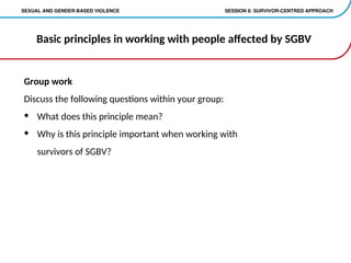 sexual and gender based violence presentaion | PPT