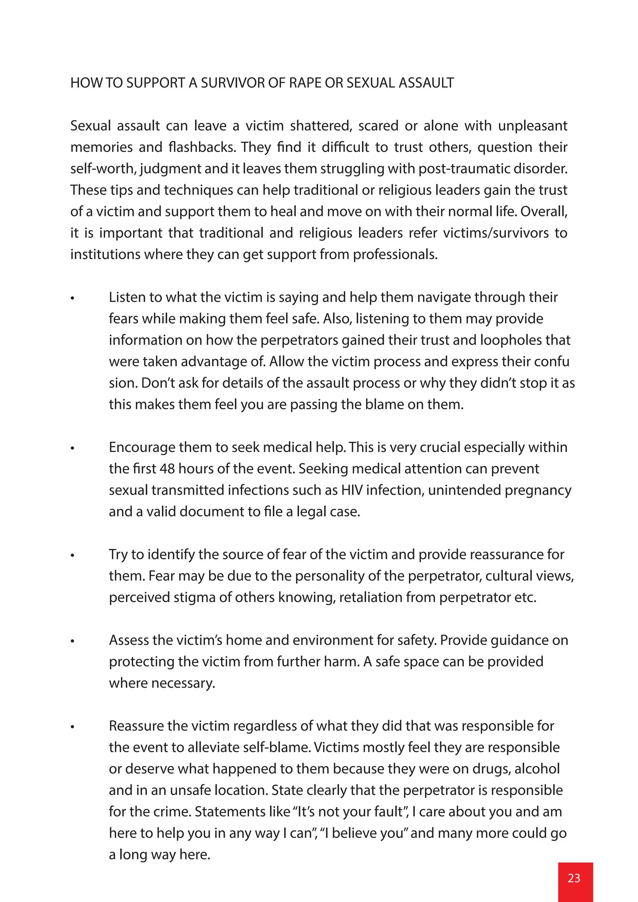 Sexual and Gender Based Violence | PDF