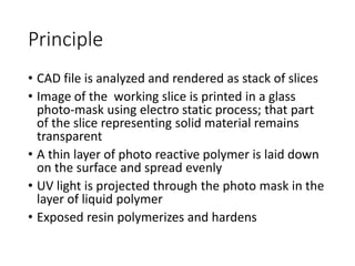 Solid Ground Curing (SGC): High-Speed Photopolymer 3D Printing Process ...