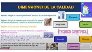 Gestión y Mejora Continua de la Calidad en Servicios de Salud | PPTX
