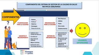 Gestión y Mejora Continua de la Calidad en Servicios de Salud | PPTX
