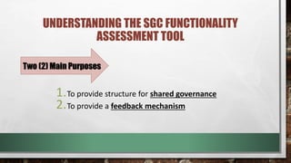 SGC FUNCTIONALITY ASSESSMENT TOOL PRESENTATION TOOL.pptx