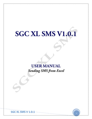 SGC XL SMS V 1.0.1   1
 