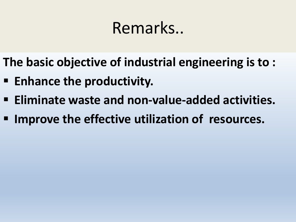 Basics of Industrial Engineering