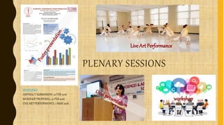 PLENARY SESSIONS
Live Art Performance
workshop
DEADLINES:
ABSTRACT SUBMISSION: 22 FEB 2016
WOKSHOP PROPOSAL: 22 FEB 2016
LIVE ART PERFORMANCE: 1 MAR 2016
 