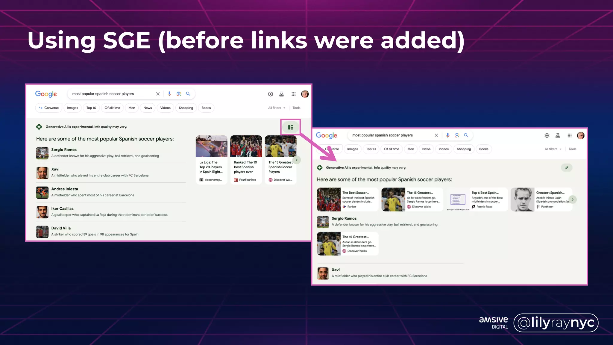 Using SGE (before links were added)
 