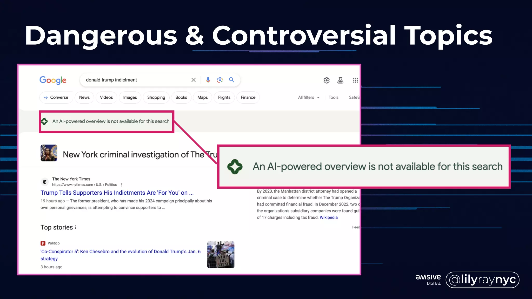 Dangerous & Controversial Topics
 