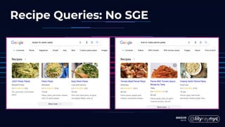 Recipe Queries: No SGE
 