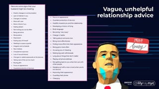 Vague, unhelpful
relationship advice
 