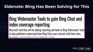 Sidenote: Bing Has Been Solving for This
 