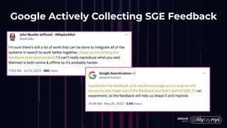 Google Actively Collecting SGE Feedback
 