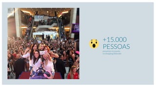 +15.000
PESSOASpresentes no evento
no shopping Eldorado
 