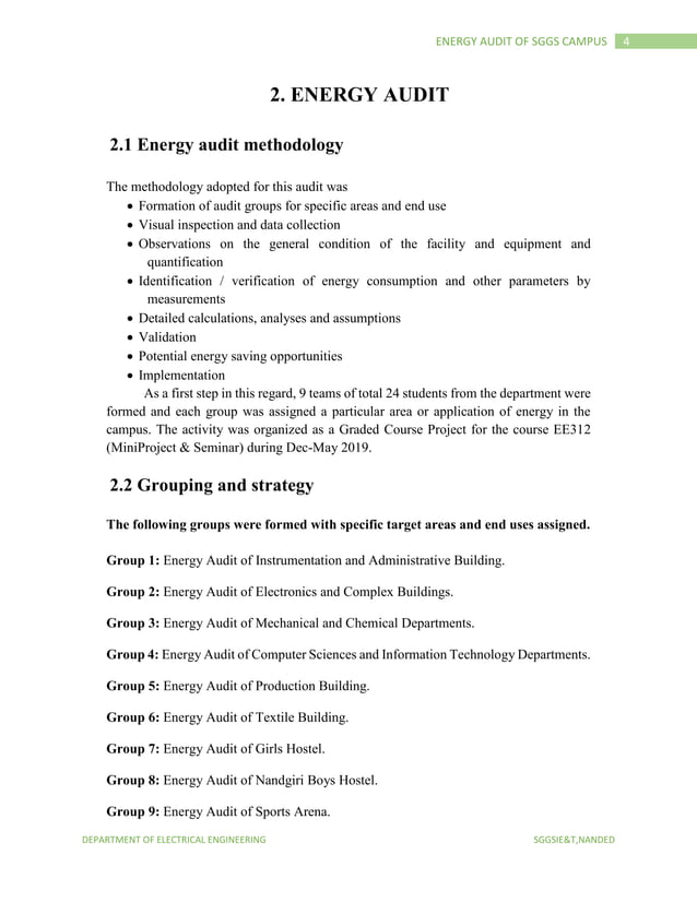 Energy Audit report | PDF