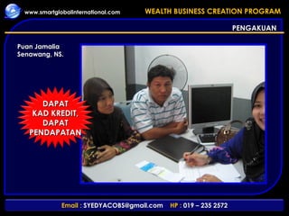 PENGAKUAN Puan Jamalia Senawang, NS. DAPAT KAD KREDIT, DAPAT PENDAPATAN 