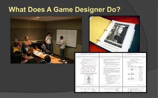 What Does A Game Designer Do?
 