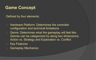 Pitch Presentation
A pitch is a concise verbal
(and sometimes visual)
presentation for a film, TV
series, or game, made by
the producer to an executive
in the hope of getting the
financing to do
development. "Pitch" is a
contraction of "sales pitch."
 