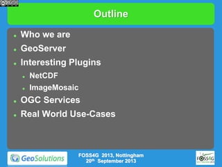 Using GeoServer for spatio-temporal data management with examples for ...