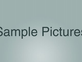 Sample Pictures
 