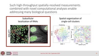 Such high-throughput spatially-resolved measurements
combined with novel computational analyses enable
addressing many bio...