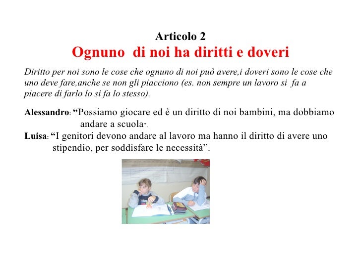 Costituzione Italiana Per Bambini Scuola Primaria