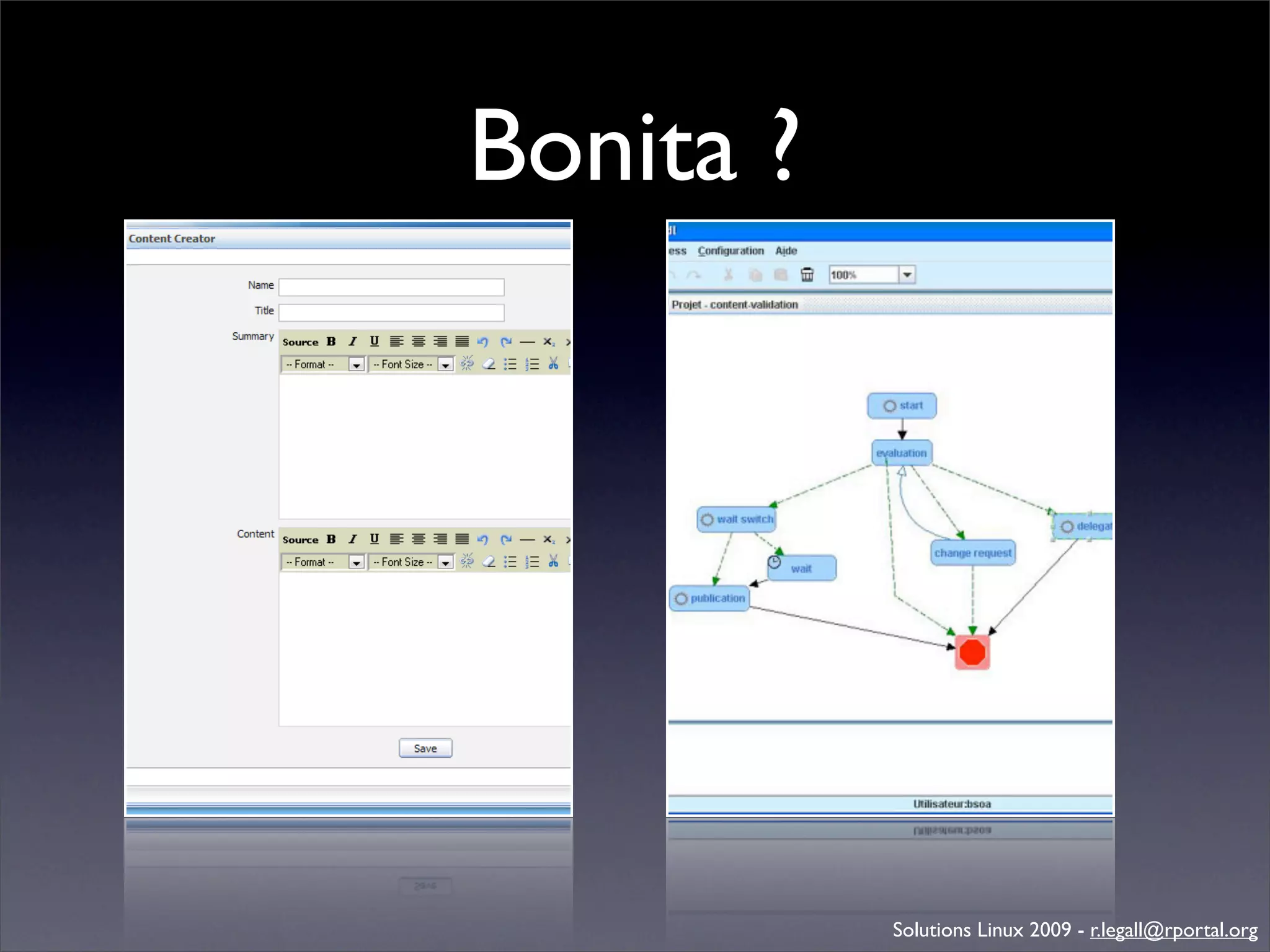 Génération d'applications web avec Bonita