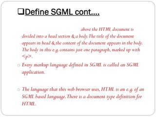 Sgml | PPT
