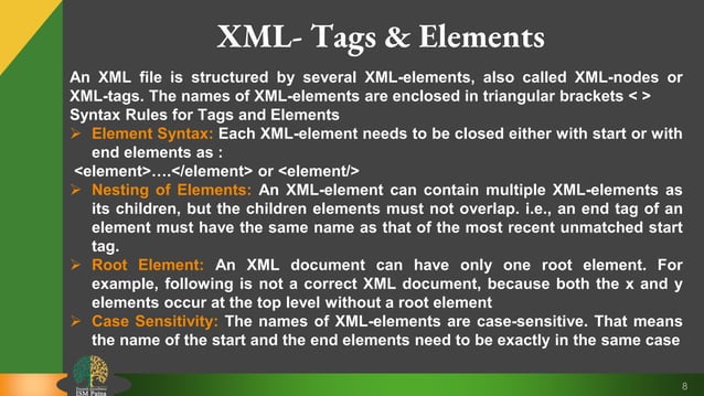 Sgml and xml | PPTX image.