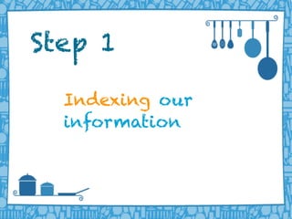 LIFERAY DEVELOPER CONFERENCE 2013DEV
CON
LIFERAY
Indexing our
information
Step 1
 