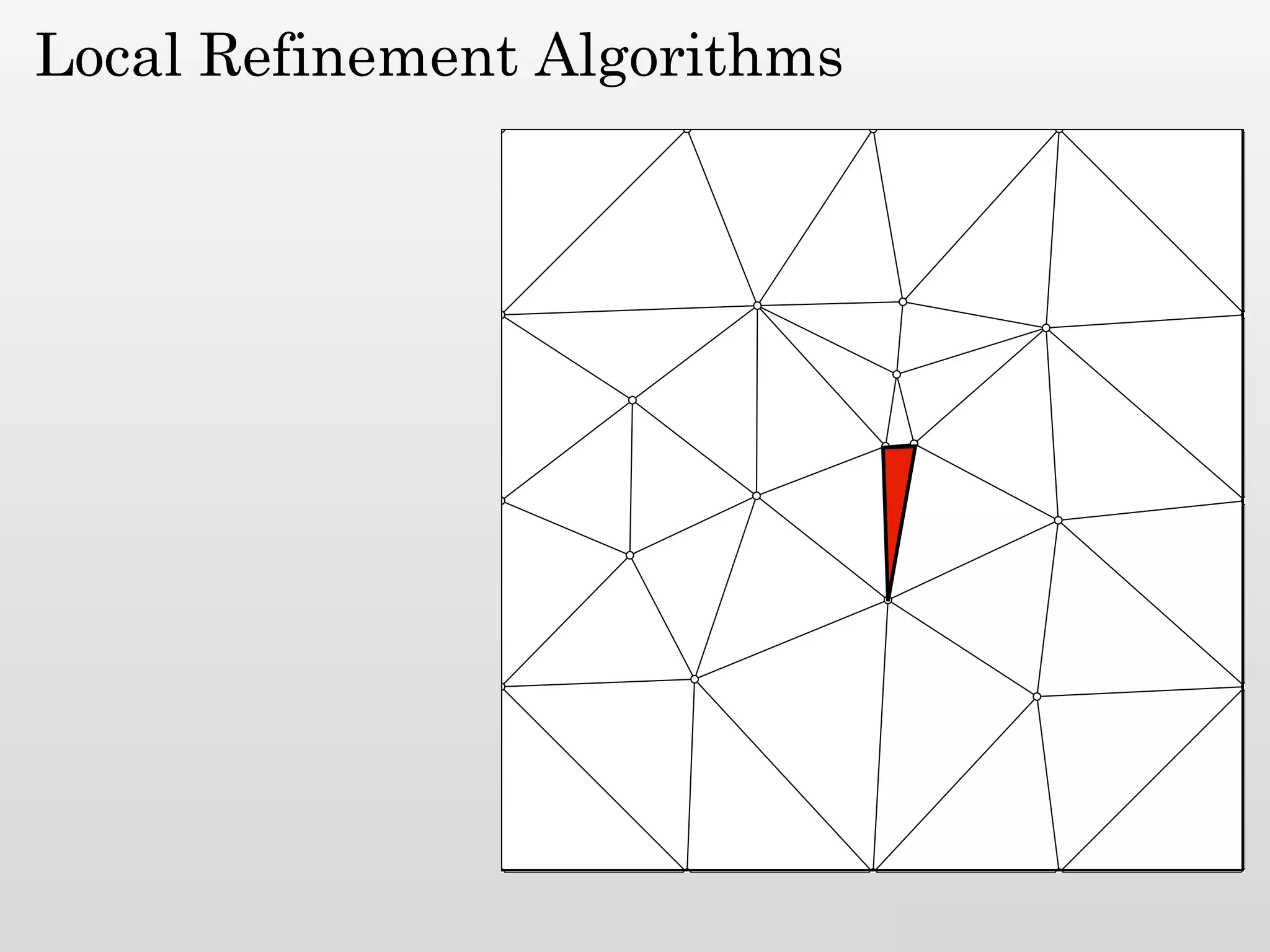 Local Refinement Algorithms
 