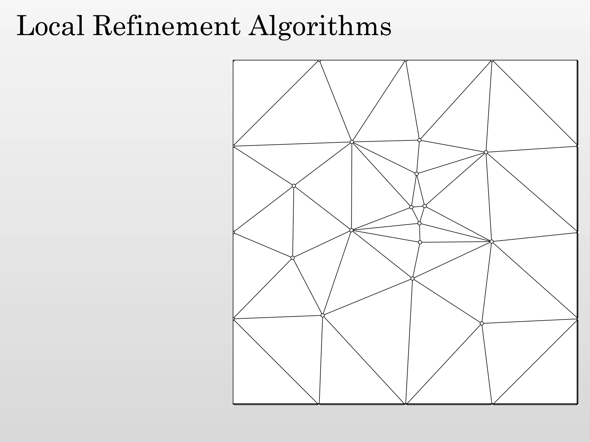 Local Refinement Algorithms
 