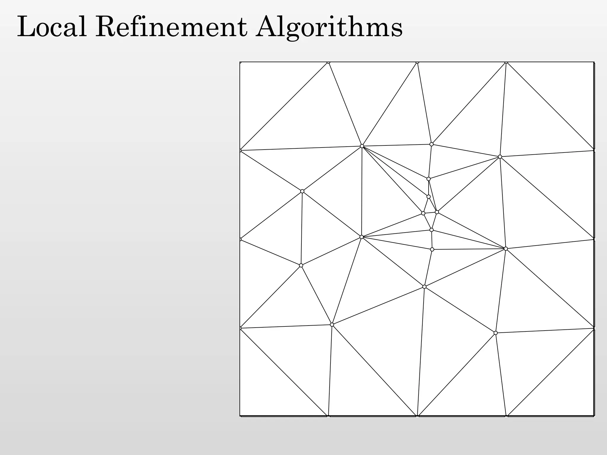 Local Refinement Algorithms
 