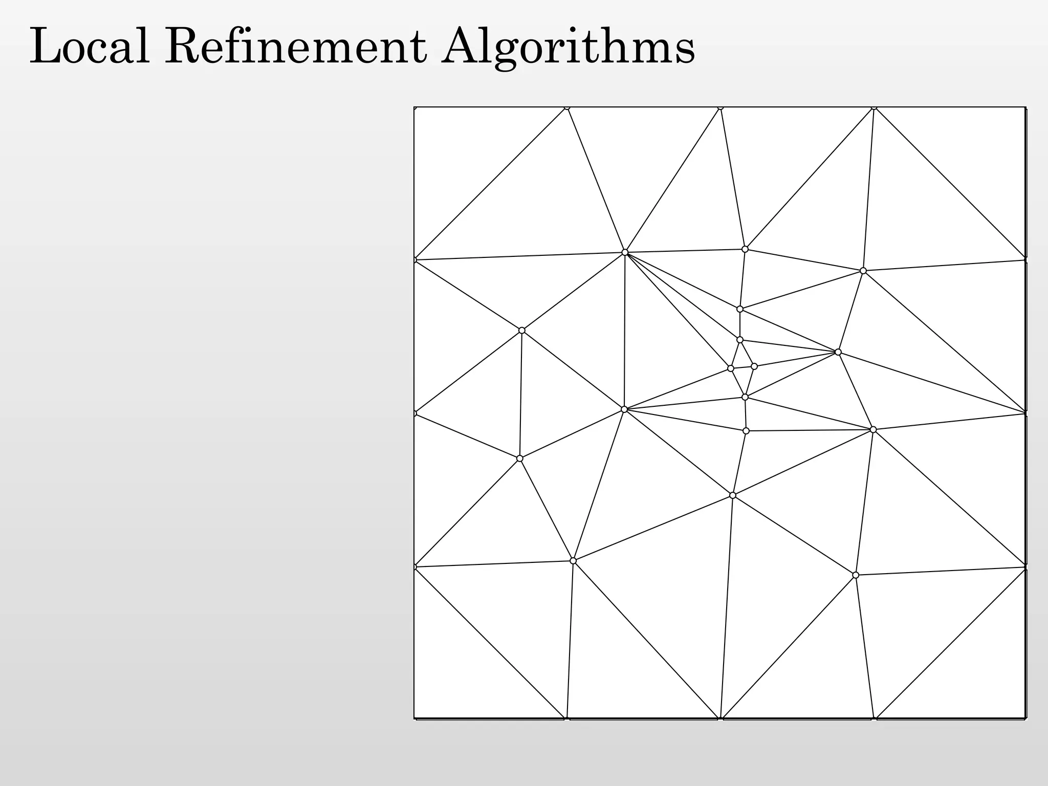 Local Refinement Algorithms
 