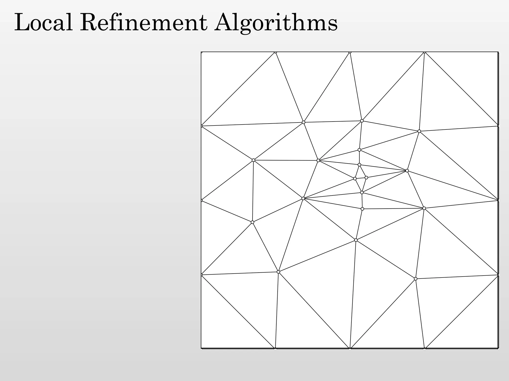 Local Refinement Algorithms
 