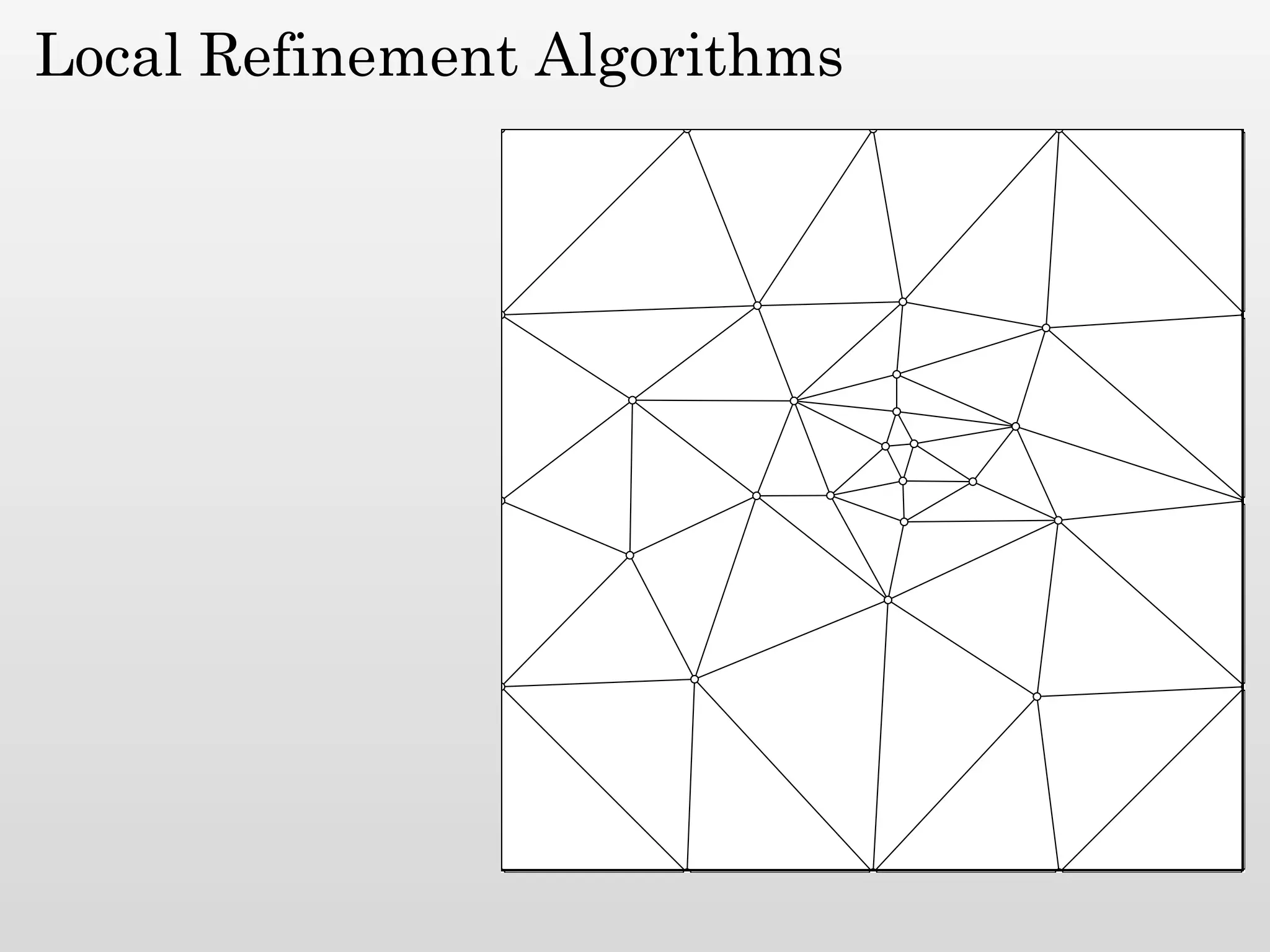 Local Refinement Algorithms
 