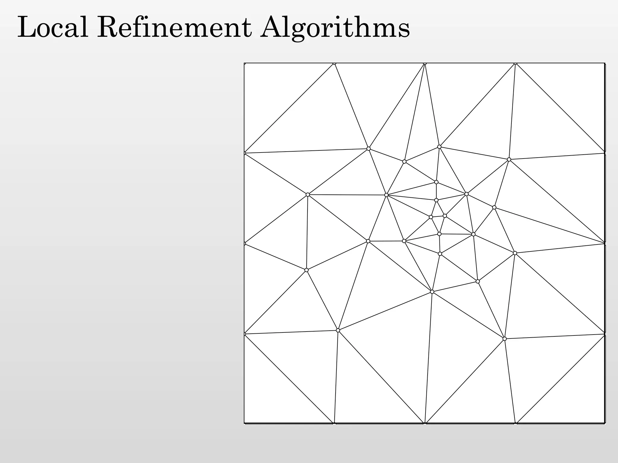 Local Refinement Algorithms
 