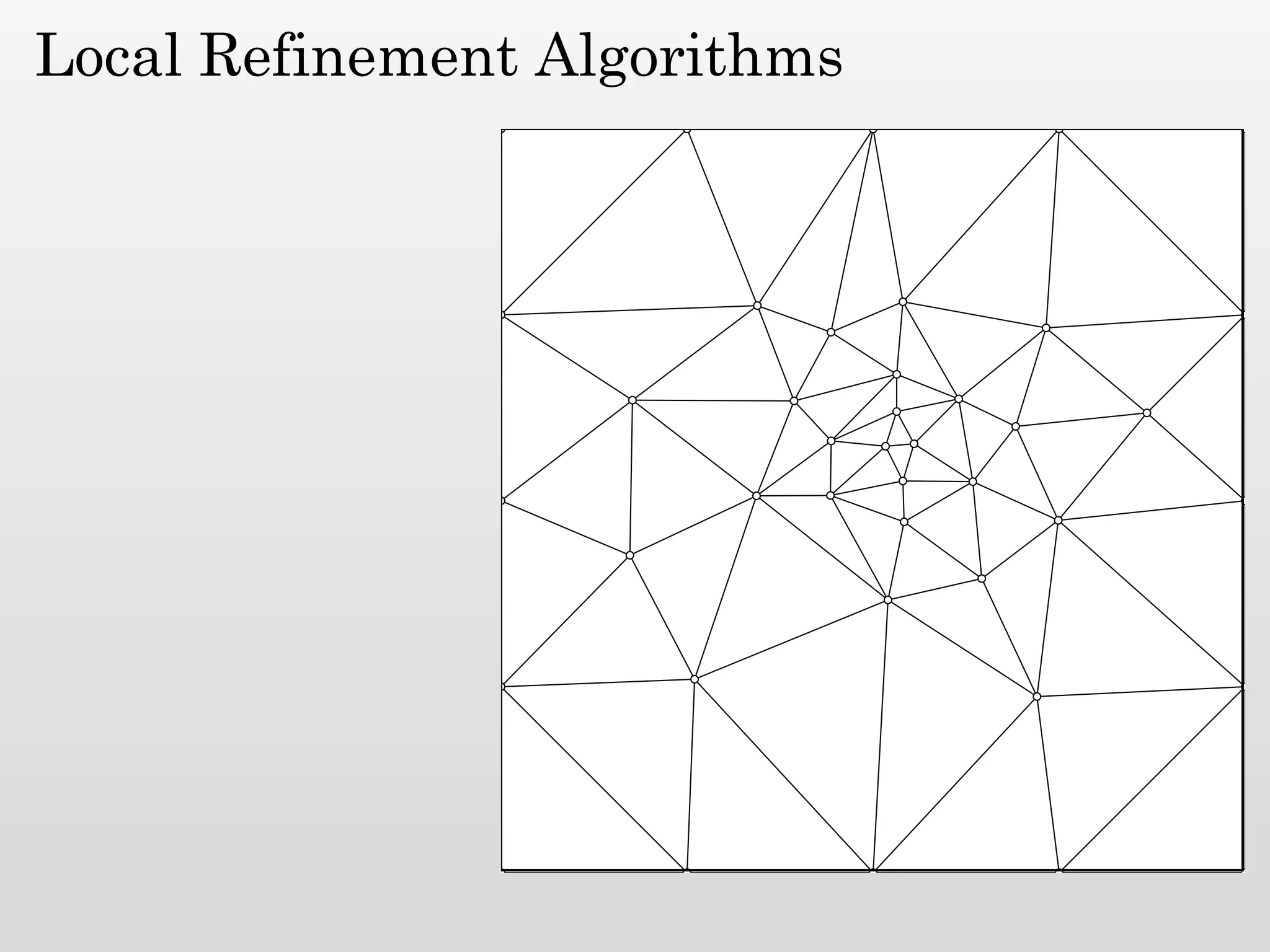 Local Refinement Algorithms
 