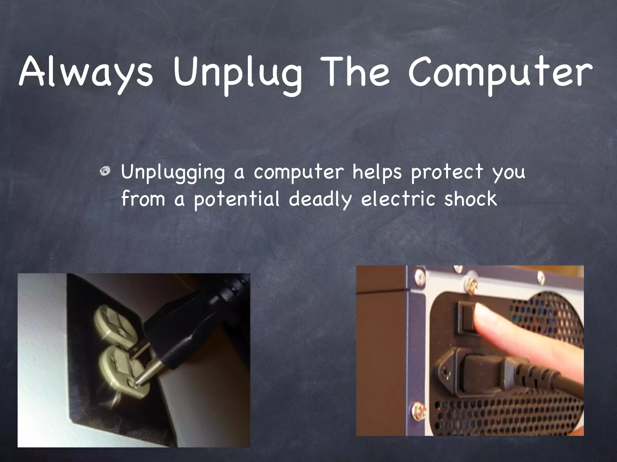 Work Environment  Always work in a clean, dusk free environment When working with circuit boards always wear a anti-static wrist strap Lay all parts removed on an antistatic mat 